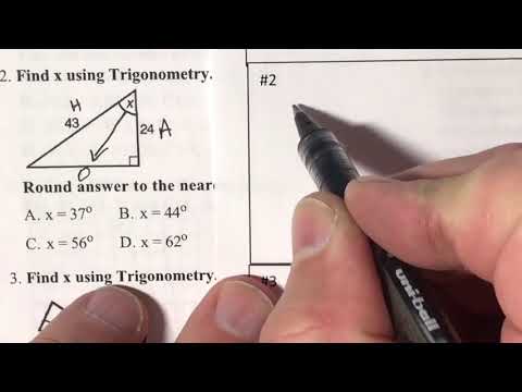 Trigonometry Missing Angle  Test 3 1 Review #2