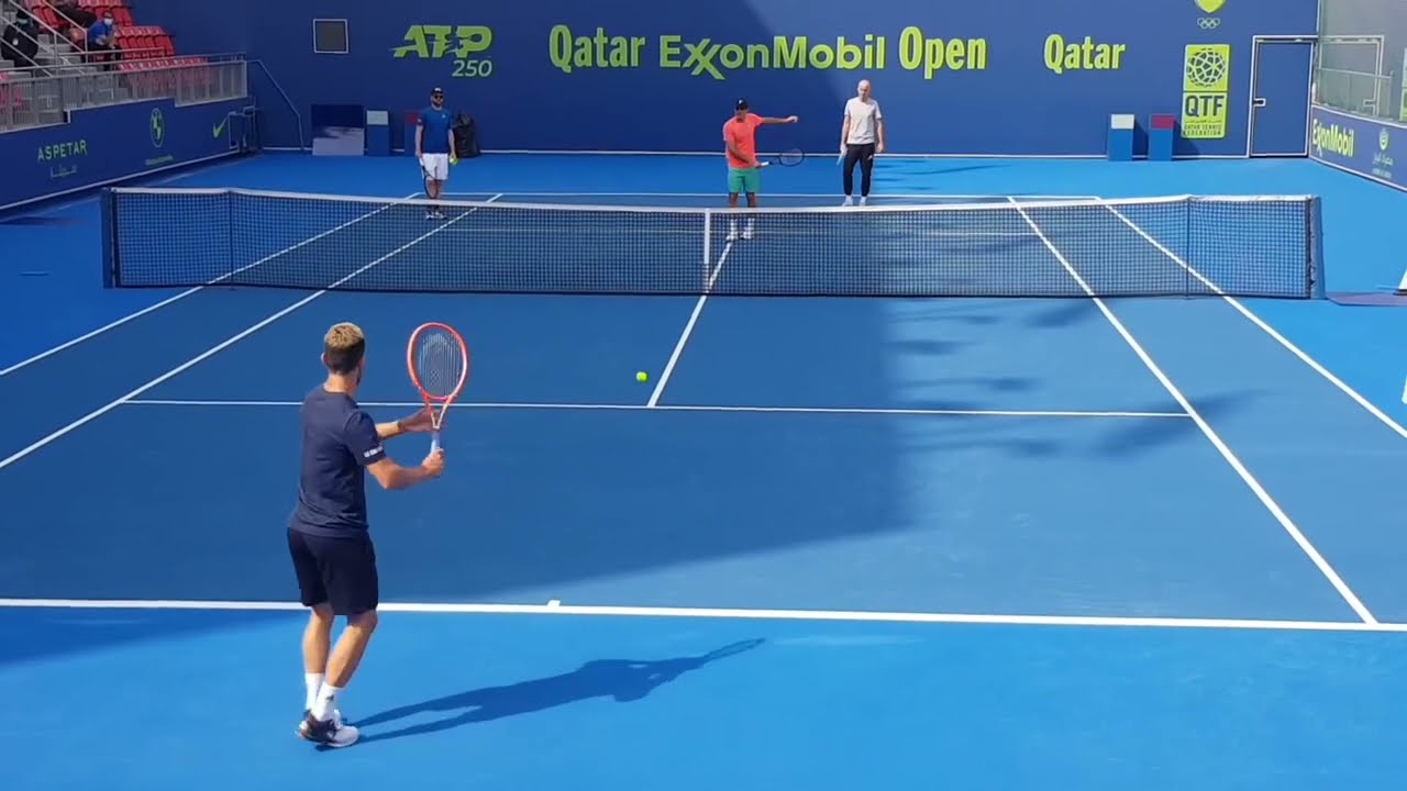 Roger Federer Practice Day 6 Qatar Open | Doha 2021