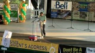 University of Alberta Students' Union President's Address at Orientation 2009