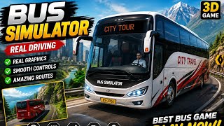 Bus Simulator 3D | Real Bus Driving Game 🚍 Mountain Road Adventure screenshot 1