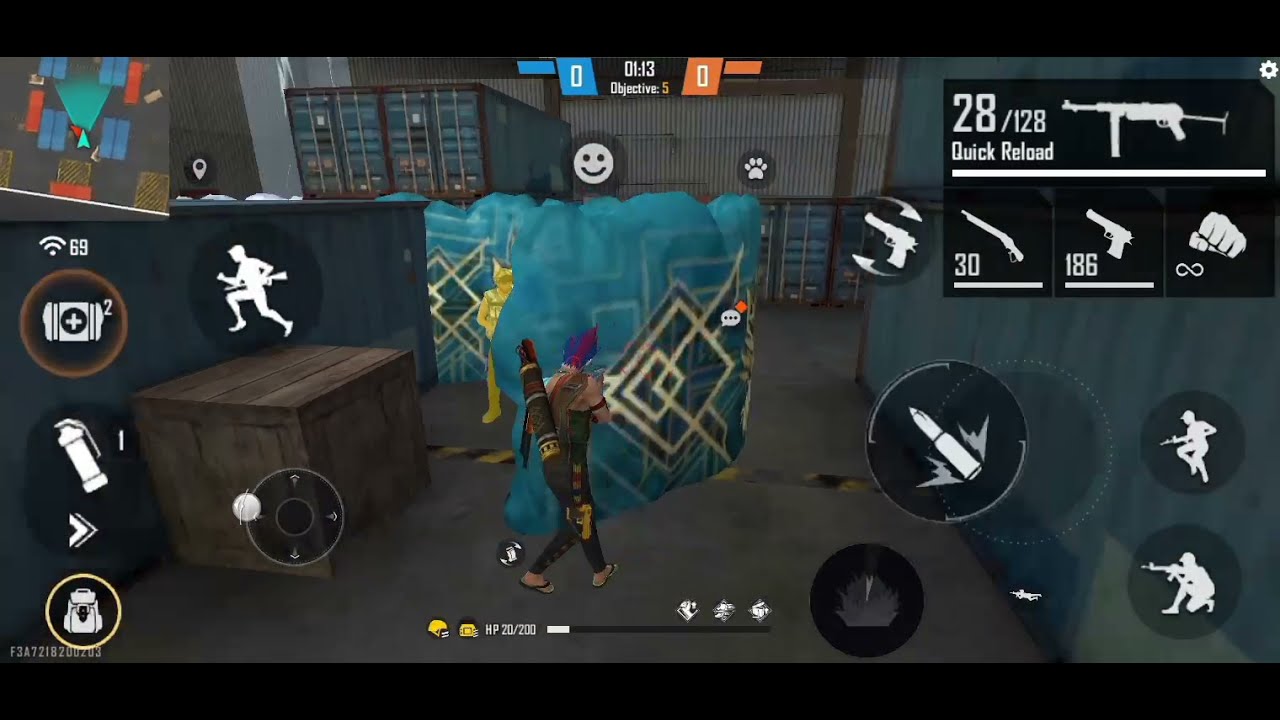 #freefire 1 vs 1 Lone wolf match! like rook ff - YouTube