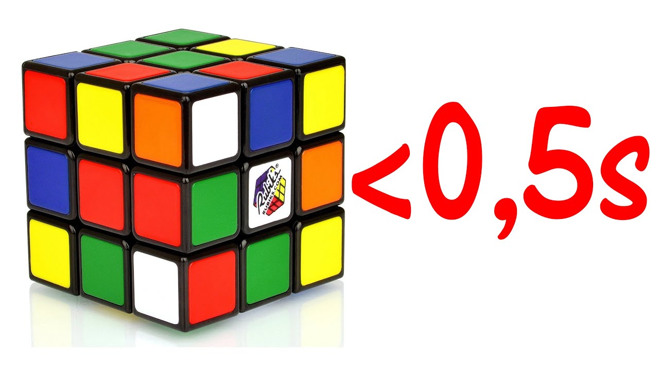 How to LEGIT Solve the Rubik's Cube in LESS than HALF a Second (FULL ...