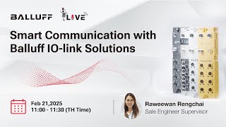 เว็บสัมมนา | การสื่อสารอัจฉริยะกับ Balluff IO-Link Solutions