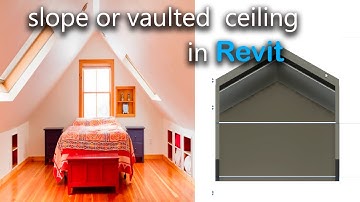 How to Design a Vaulted/slope Ceiling in Revit | Tutorial