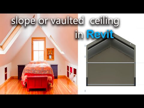How to Design a Vaulted/slope Ceiling in Revit | Tutorial