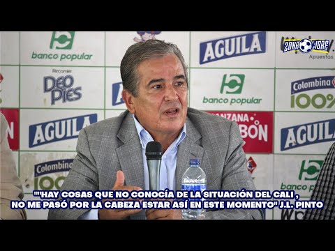 &quot;Hay cosas que no conocía de la situación del Cali...&quot; Jorge Luis Pinto, DT del Deportivo Cali