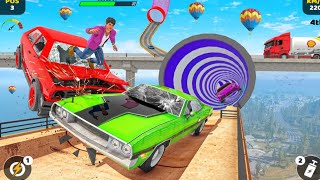 Real Mega Car Crash Driving 3D - Extreme Car Beam Jump Demolition Derby - Android Gameplay screenshot 4