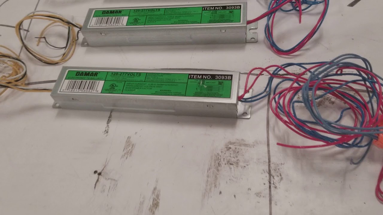 EL432-120-277HF Ballast DAMAR Electronic Ballast Instant Start Item No ...