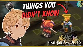 Things You Didn't Know About Final Fantasy Tactics The Ivalice Chronicles