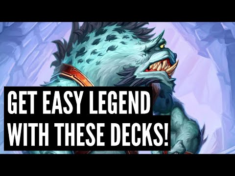 Download The 5 BEST Hearthstone DECKS to get LEGEND in Standard and Wild in January!