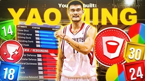 YAO MING BUILD IN NBA 2K21 IS UNSTOPPABLE! BEST CENTER BUILD 2K21! ALL HOF BADGES! QUICKEST C BUILD!