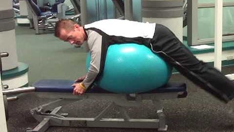 How to do a Stability Ball Back Extension