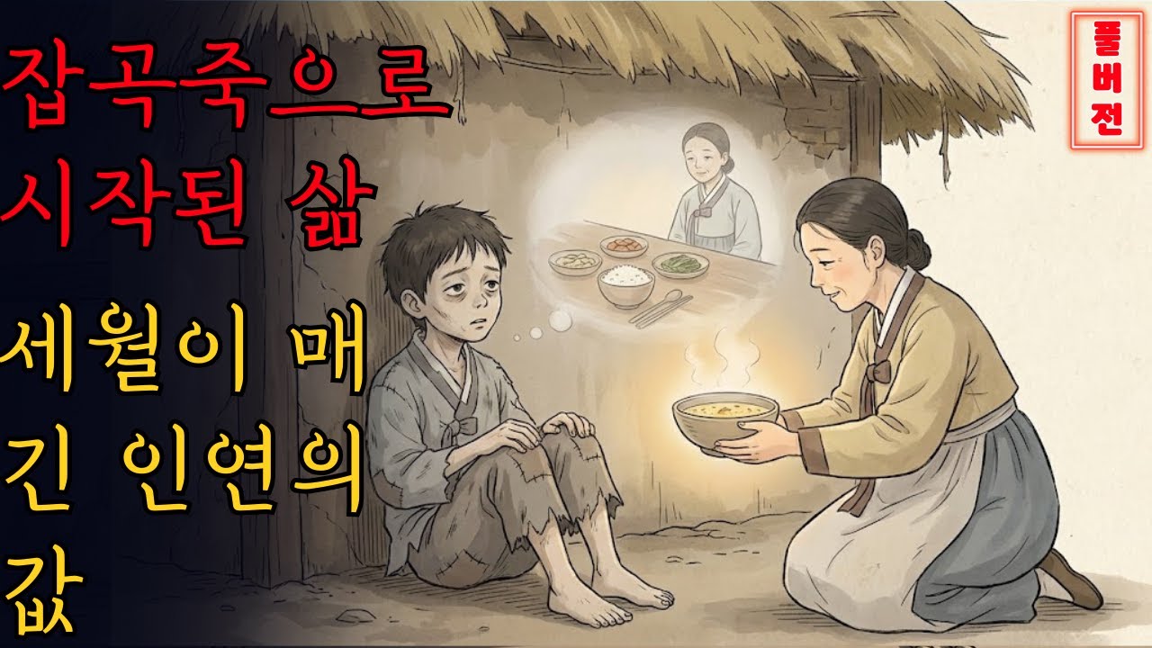 굶어 죽을 뻔했던 아이를 살린 한 그릇의 잡곡죽, 그 아이가 자라 세월이 밝혀낸 인연의 값. 