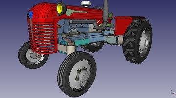 tractor CMC hecho en freecad (TUTORIAL)