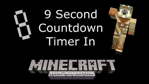 How To Build A 9 Second Countdown Timer In MineCraft