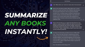 How To Summarize Any Book Using ChatGPT (QUICK & EASY)