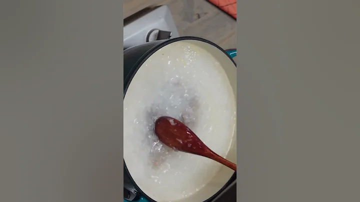 Good way to use leftover steamed rice to make SHRIMP CONGEE #shorts