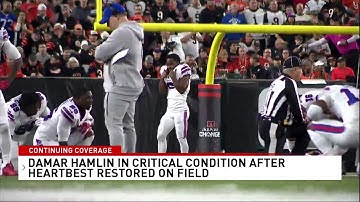 Buffalo Bills player Damar Hamlin suffered cardiac arrest on field, team says