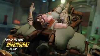 Overwatch sextuple kill (D.Va, King's Row)