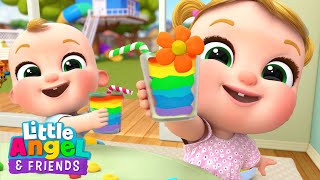 Learn Colors with Fruits | Little Angel And Friends Kid Songs