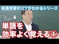 英語学習のコツがわかるシリーズ【単語を効率よく覚える①】