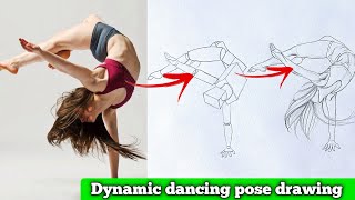 Dynamic Dance Pose Drawing Made Simple: Perfect for Beginners!