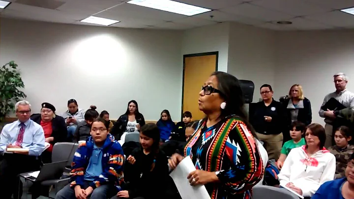 Phyllis Young speaking to Col. Hederson of the Arm...