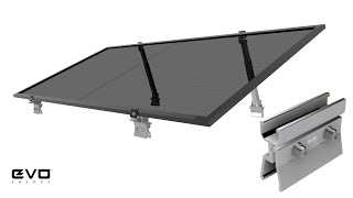 EVO-KLIP LOK Solar Panel Mini Rail | Flush, Tilt & East-West Solar Mounting Solutions
