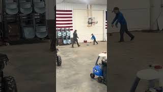 Mid-Planting timeout - shop basketball break #farming #farm #familyfarm #farmlife #farmwife #husband