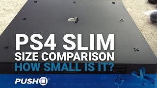 Identitet Udførelse serviet PS4 Slim Size Comparison: How Small Is It? | PlayStation 4 | Leaked  Hardware - YouTube