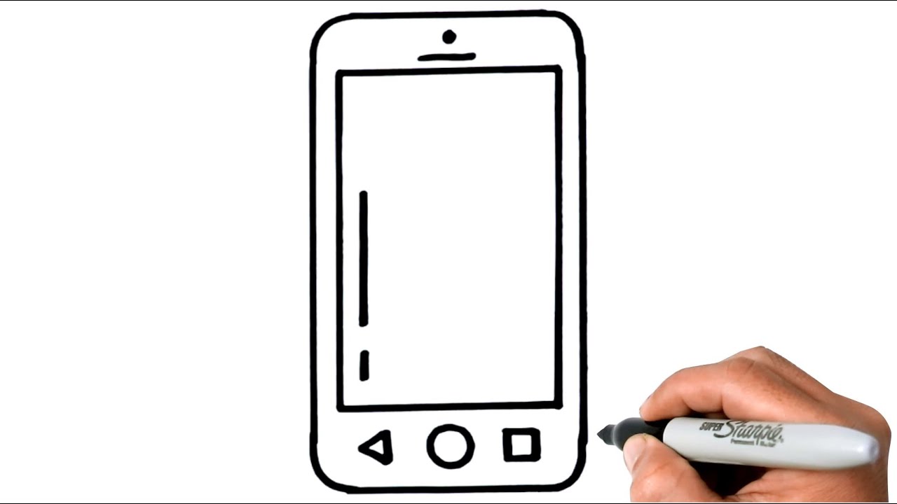 Drawing application for mobile phones app Vector Image