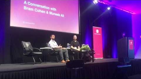 Video 7 of 14 Muneeb Ali and Bram Cohen BlockStack Summit July 27 Silicon Valley