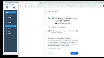 GroupMail 6 - Create sending account with Gmail