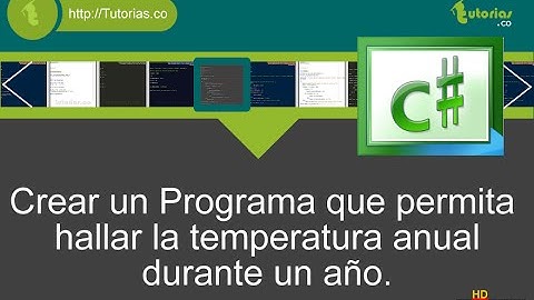 arrays – visualStudio c# (hallar la temperatura anual)