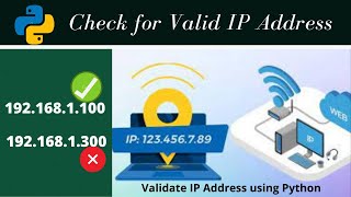 Python Program to Validate IP Address using REGEX Step by Step|Python to check for valid IP address|