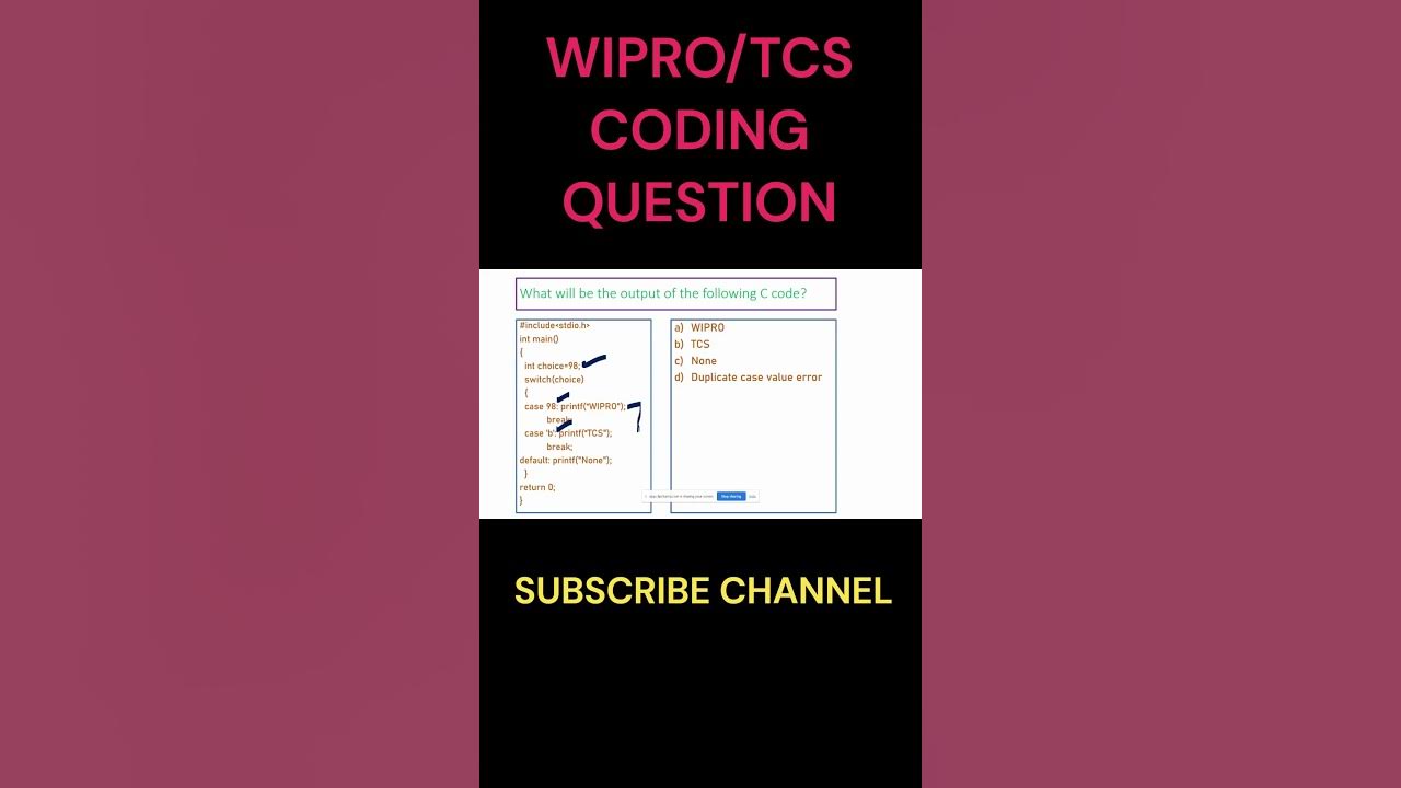 Top wipro coding interview questions solutions in c crack wipro