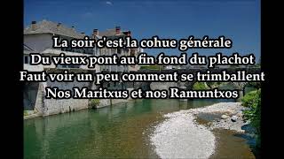 Video thumbnail of "Les fêtes de Mauléon (Nouvelle version) - Joueurs J.S.Riscloise [Avec Paroles]"