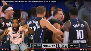 LUKA OVERTIME GAME WINNER!! Los Angeles Clippers vs Dallas Mavericks- Full Game 4  NBA Playoffs