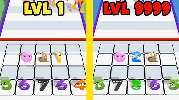 Merge Number Run - All Levels Gameplay Walkthrough iOS, Android (Levels 1-9999)|| B8 Gamer