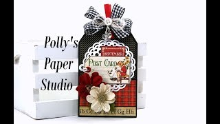Vintage Back To School Tag Booklet Teacher Gift Graphic 45 Polly s Paper Studio Tutorial DIY Process
