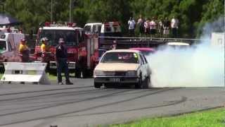 Commodore Powerskid, Tailshaft Fail, Powercruise Powerplay # 12 Queensland Raceway