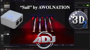 Sail (by AWOLNATION) || ADJ myDMX 3.0 3D visualizer