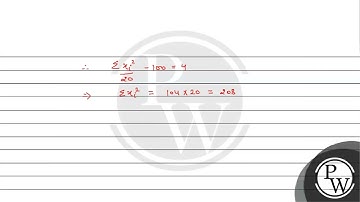 The mean and standard deviation of 20 observations are found to be 10 and 2 respectively. On rec...