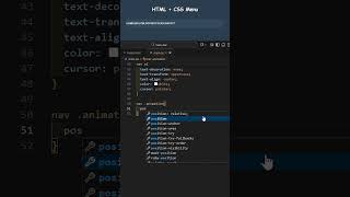 Easy Steps to Create a Stylish Website Menu! #coding #javascript #programming #python #code