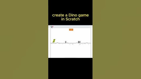 Create Google Dino Game in Scratch #scratch #scratchprogramming #codingforbeginners #shorts