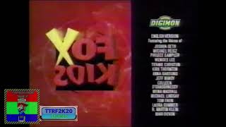 Fox Kids Split Screen Credits Of DIGIMON (FOX 28 1999)