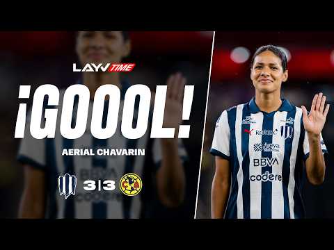 Chavarín's stunning long-range shot! | She chipped the goalkeeper | Rayadas 3 - 3 América | Layvtime