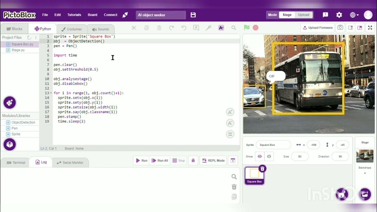 Object detection using python in pictoblox - YouTube