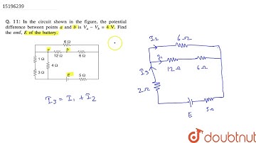 In the circuit shown in the figure, the potential difference between points `a and b` is `V_(a)