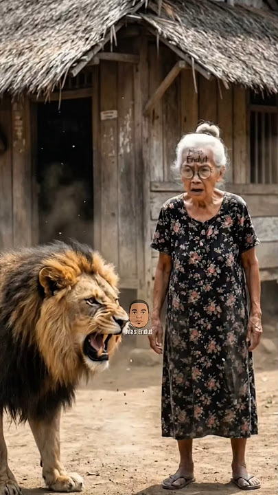 It Makes No Sense🤔 This Grandma Approaches a Growling Lion #shorts #viralvideo